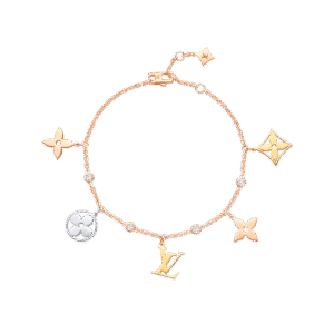 00A2573F-5977-3058-B275-5209A0D823B6.png Idylle Blossom Charms Bracelet, 3 Golds And Diamonds
