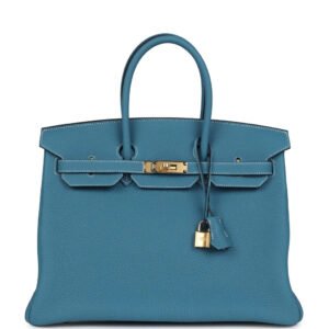 Birkin 30 Blue Jean Togo Gold Hardware
