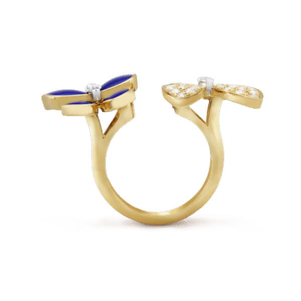 Two Butterfly Between the Finger ring