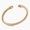 Classic Cablespira&reg; Bracelet 18K Yellow Gold with Citrine and Diamonds, 5mm