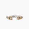 Petite Helena Ring Sterling Silver with 18K Yellow Gold, Pearls and Diamonds, 2.5mm