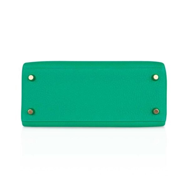 042E8EA2-EF68-C5D2-13BC-E0FFF984D6AC.jpg Kelly Retourne 25 Bag Menthe Togo Gold Hardware New w/Box