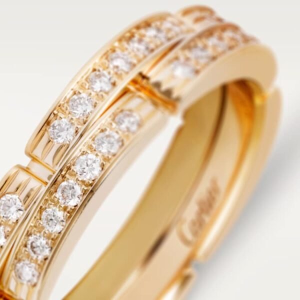 043BB416-B85A-6CED-5CF0-E1BB7671B96C_7caa679a-31e4-438a-8947-187c4ae9aa42.jpg MAILLON PANTHÈRE WEDDING BAND, 2 HALF DIAMOND-PAVED ROWS