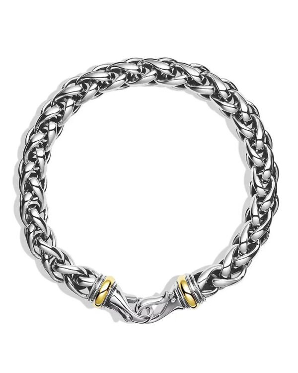 04560F43-6E42-A8BC-AF27-7EE09FB0EF51.jpg Wheat Chain Bracelet Sterling Silver - 19CM