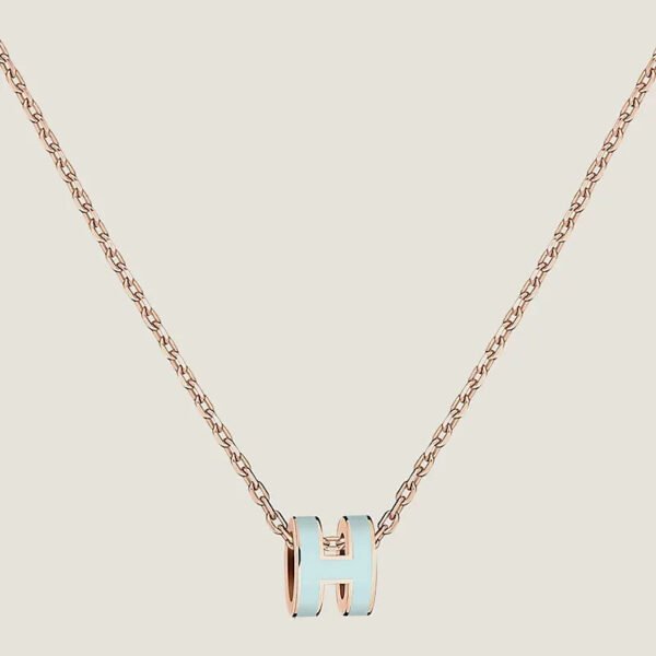 Mini Pop H pendant - Orange Soie