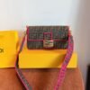 Fendi Baguette Medium - Black Embroidery