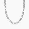 Oval Link Chain Necklace Sterling Silver, 16mm