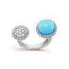 Perlee couleurs Between the Finger ring
