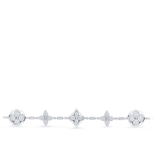 Color Blossom Bracelet, White Gold And Diamonds