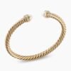 07CB0C38-CF72-6F3B-2C23-D2BDCCE08DE8.jpg Classic Cablespira Bracelet 18K Yellow Gold with Pearls and Diamonds, 5mm