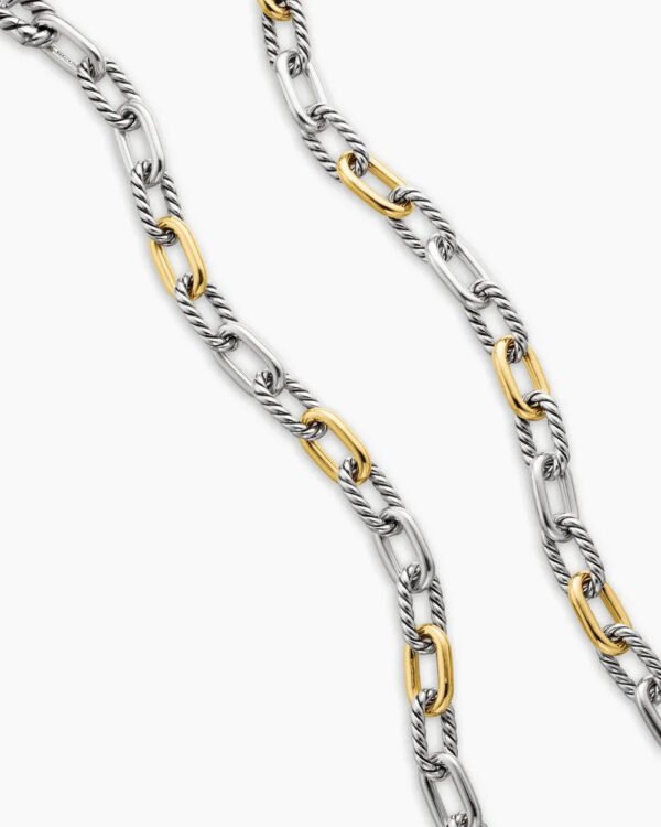 07D0F1CE-0F26-2244-01FB-6DC46FB374BC.jpg DY Madison® Chain Necklace Sterling Silver with 18K Yellow Gold, 8.5mm