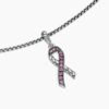 088EF57C-61A0-9602-DA11-C08EDD4E1D07.jpg Cable Collectibles® Ribbon Necklace Sterling Silver with Pink Sapphires, 24.4mm