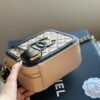 CHANEL Grained Calfskin CC Filigree Vanity Clutch With Chain