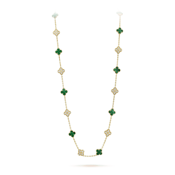 Vintage Alhambra long necklace, 20 motifs