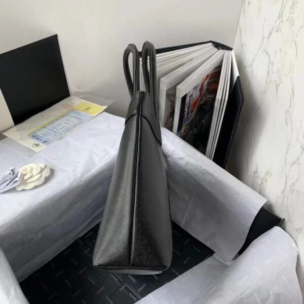 Chanel Vintage CC Open Tote Caviar East West Black For Women, Women&rsquo;s Bags 14.5in/36.9cm