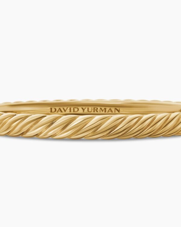 0A544D53-B6C3-B81F-86DE-AC701756F350.jpg Sculpted Cable Bangle Bracelet 18K Yellow Gold, 6.2mm