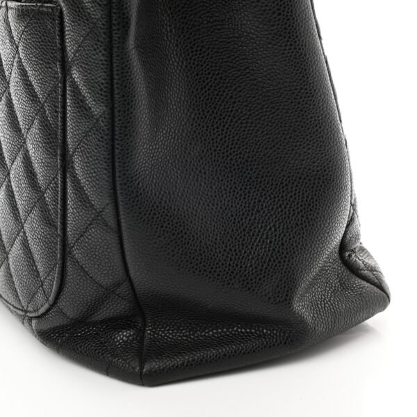0A7414BA-DC03-D4AB-A3F7-80CB10BF22EA.jpg Caviar Quilted Grand Shopping Tote GST Black - Gold chain