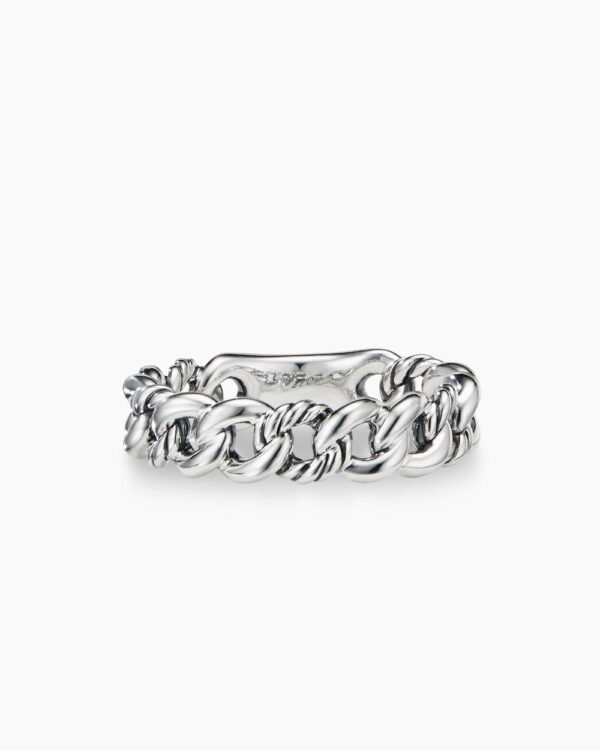 Belmont Curb Link Band Ring Sterling Silver, 5mm