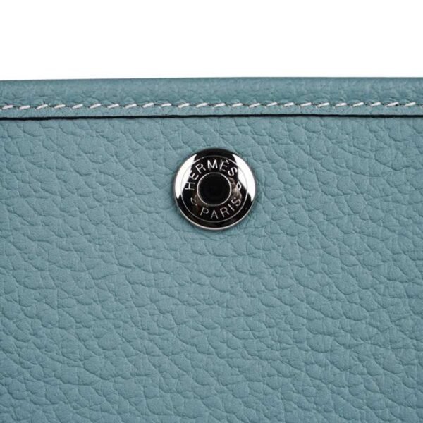 Bag Garden Party 30 Bag Ciel / Vache Country Leather Palladium New w/Box