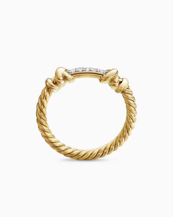 Petite Helena Wrap Band Ring 18K Yellow Gold with Diamonds - 6
