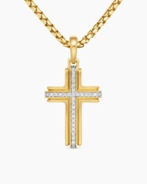 0FF3AF80-0BF1-1701-6ECC-A39F861F783C.jpg Cross Pendant 18K Yellow Gold with Diamonds