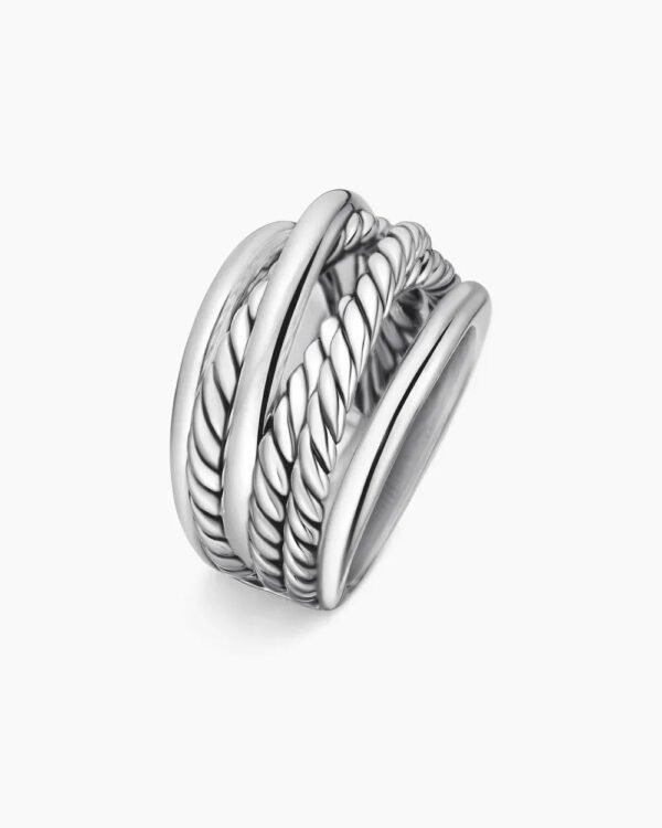 Crossover Ring Sterling Silver - 6