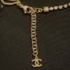 Vintage Crystal Chain Necklace Gold Plated