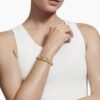 Sculpted Cable Contour Cuff Bracelet 18K Yellow Gold, 13mm