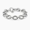 Oval Link Chain Bracelet Sterling Silver - 19CM