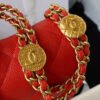 Chanel Mini Flap Bag With Top Handle Gold Hardware Red For Women, Women&rsquo;s Handbags, Shoulder Bags 7.9in/20cm AS2431
