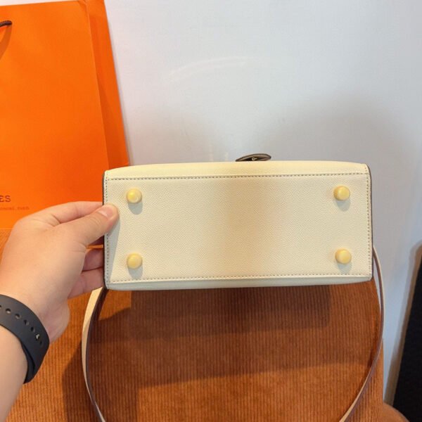 Kelly 25 Bag - White-coffee