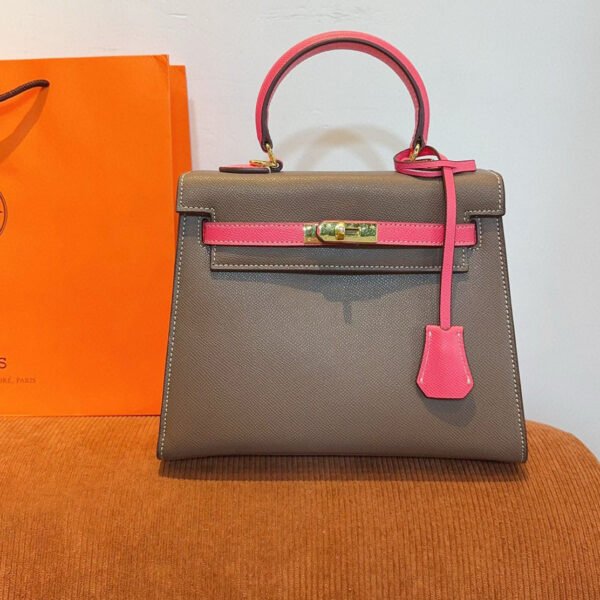 Kelly 25 Bag - White-coffee