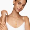 Marbella Y Pendant 18K Yellow Gold with Citrine and Madeira Citrine, 57.8mm