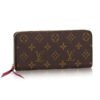 1416C72D-368D-46C3-F013-67C6D339CAB5.jpg Monogram Canvas Clemence Wallet M60742 Fuchsia