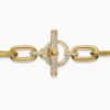DY Madison&reg; Toggle Chain Necklace 18K Yellow Gold with Diamonds, 11mm