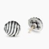 17501673-10A8-14AC-BF42-3CBA8250B336.jpg Sculpted Cable Stud Earrings Sterling Silver, 14mm