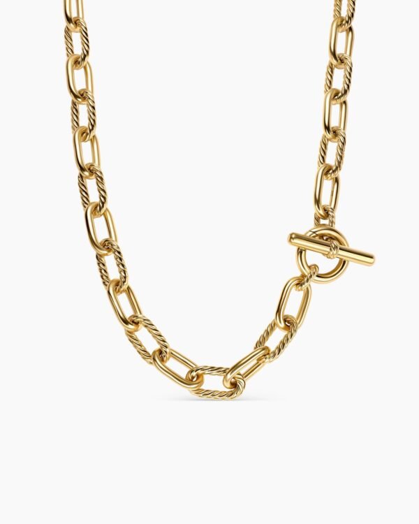 DY Madison&reg; Toggle Chain Necklace 18K Yellow Gold, 11mm