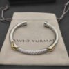 1879FCC8-7CF5-F8C3-48F8-68E00DDDDB73.jpg X Classic Cable Station Bracelet Sterling Silver with 14K Yellow Gold, 5mm