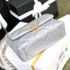 18CF4E86-5ABB-4088-84AD-50C210F20639.jpg Chanel 19 Flap Bag As1160 Silver