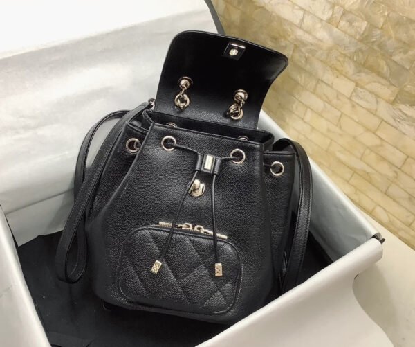Chanel Small Affinity Backpack Black For Women, Women&rsquo;s Bags 9.8in/25cm