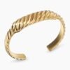 1B828061-5C2A-10E2-D26D-903B67149F98.jpg Sculpted Cable Contour Cuff Bracelet 18K Yellow Gold, 13mm