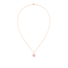 B Blossom Pendant, Pink Gold, White Gold, Pink Opal And Diamonds