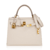 Kelly 25 Sellier Bag Craie Epsom Leather with Gold Hardware