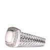 1CC923EB-F048-F4C8-6834-3F40866EF5DE.jpg Sterling Silver Diamond White Agate 7mm Petite Albion Ring