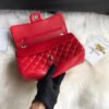 Chanel 1112 Red Medium Size 2.55 Lambskin Leather Flap Bag