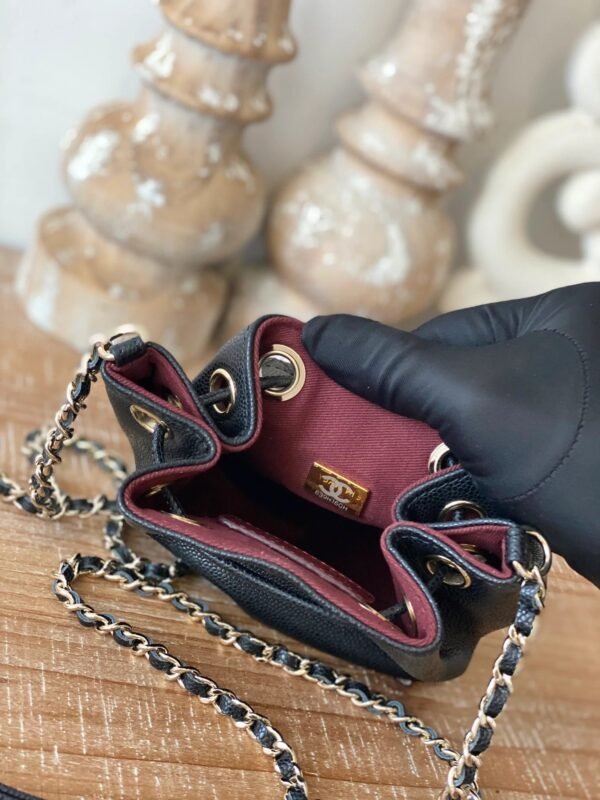 Chanel Mini Bucket Bag With Strap Black For Women, Women&rsquo;s Bags 4.9in/12.5cm