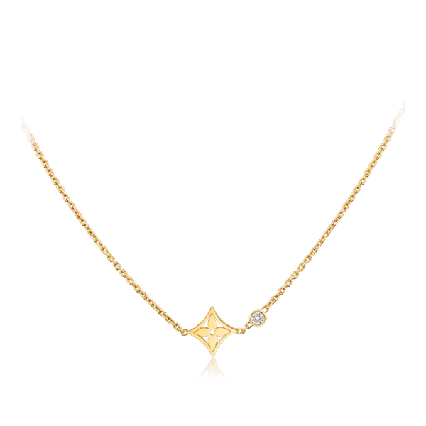 1DCC0B22-80C3-BF60-D47F-1EA7520531EF.png Idylle Blossom pendant, yellow gold and diamond