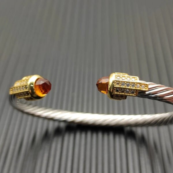 1DE49357-9B5C-C827-5E63-1411C3FEAD28.jpg 5mm Cable Bracelet with Champagne & Diamond Accents