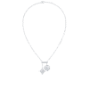 Color Blossom Neglige Necklace, White Gold And Diamonds