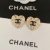 Heart Lava Double C Earrings